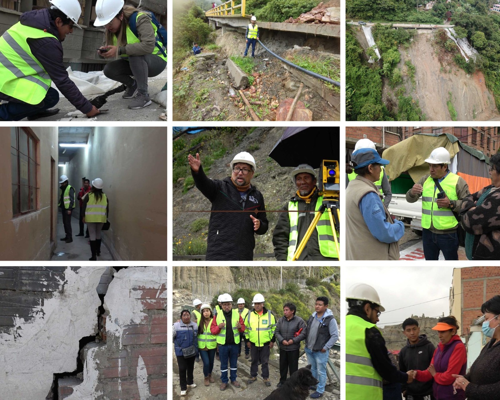 SIB LA PAZ INSPECCIONA ZONAS AFECTADAS POR LLUVIAS Y EXHORTA A PRIORIZAR SEGURIDAD ESTRUCTURAL EN NUEVAS CONSTRUCCIONES