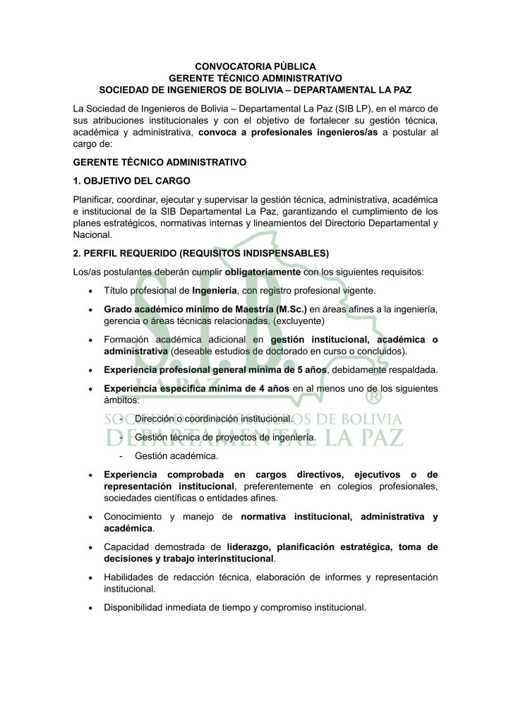 convocatoria pÚblica 001