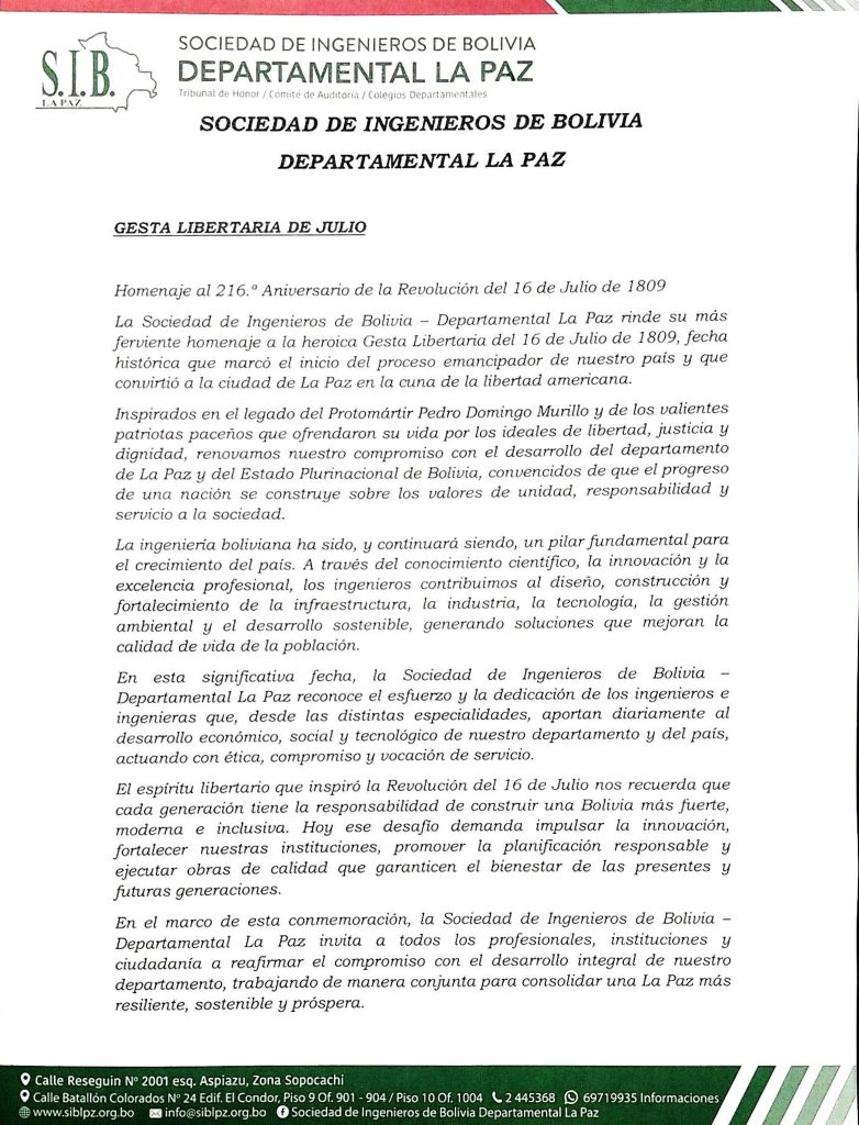 ¡fELICITACIONES LA PAZ! 0011